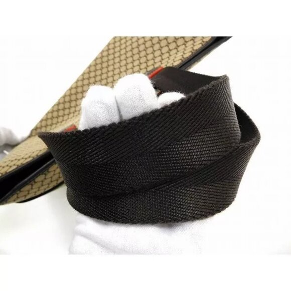 CELINE Tote Bag Macadam Beige ?~ Canvas ?~ Leather Authentic USED - Picture 10 of 10